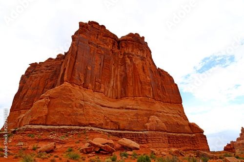 Beautiful rock pedestals in Arches National Park, Utah.