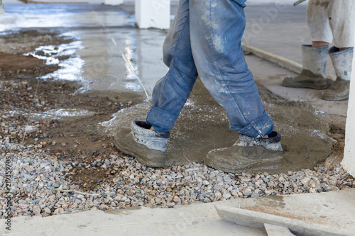 concrete for floors in construction