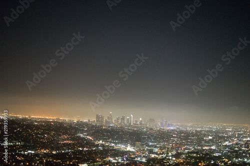 Wallpaper Mural Los Angeles night view  Torontodigital.ca