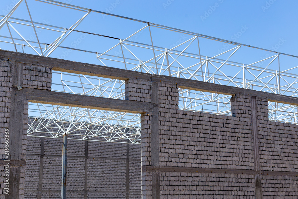 modern building roof under blue sky modern building roof under blue sky