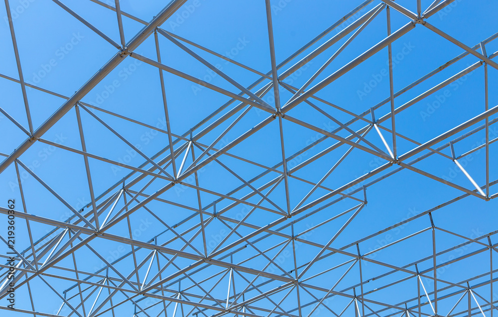 modern building roof under blue sky modern building roof under blue sky