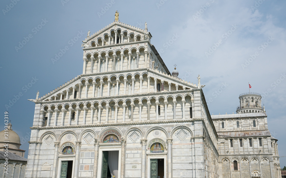 Pisa,Italy-July 26, 2018: Pisa Cathedral or Cattedrale Metropolitana Primaziale di Santa Maria Assunta, Pisa