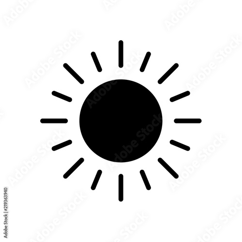 sun icon Vector illustration, EPS10 .