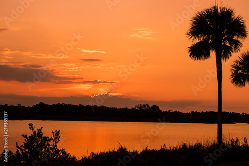 Sunset over the Intercoastal Waterway