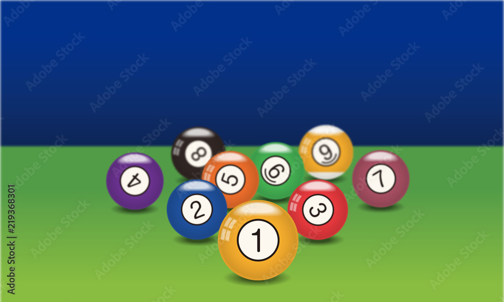 ビリヤードの玉のイラスト ナインボール Billiards Ball Stock Illustration Adobe Stock