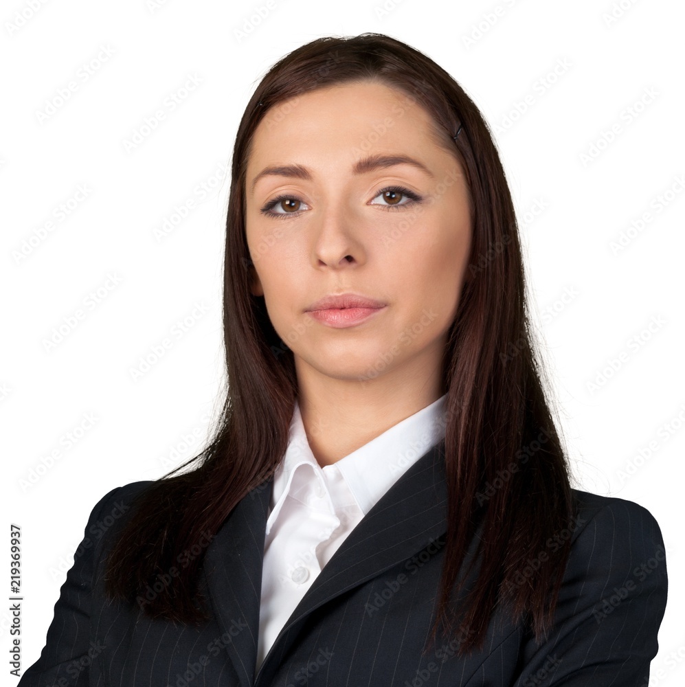 Portrait of a Serious Young Businesswoman Portrait of a Serious Young Businesswoman