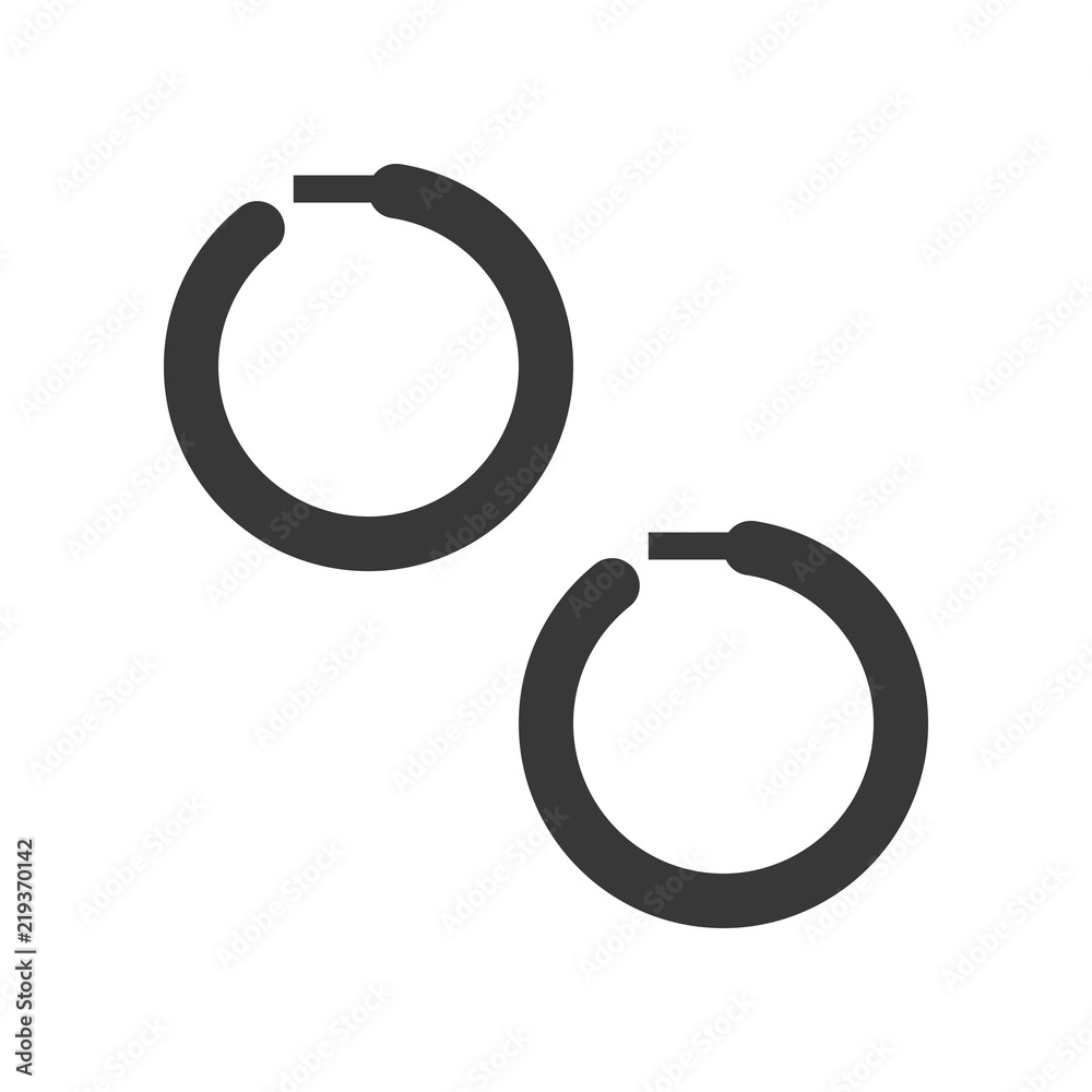 Earring clasps types silver Royalty Free Vector Image