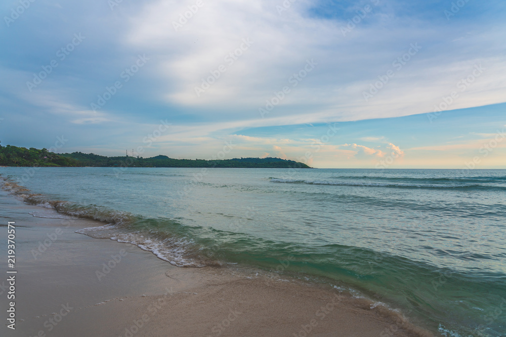 Beautiful Tropical Beach blue ocean background Summer view Sunshine at Sand and Sea Asia Beach Thailand Destinations Beautiful Tropical Beach blue ocean background Summer view Sunshine at Sand and Sea Asia Beach Thailand Destinations