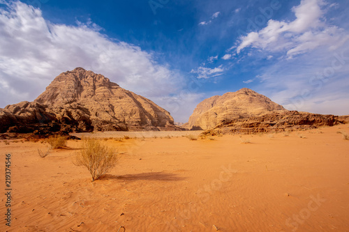 Landscape in Wadi Ruma desert, Jordan