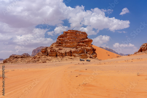 Landscape in Wadi Ruma desert  Jordan