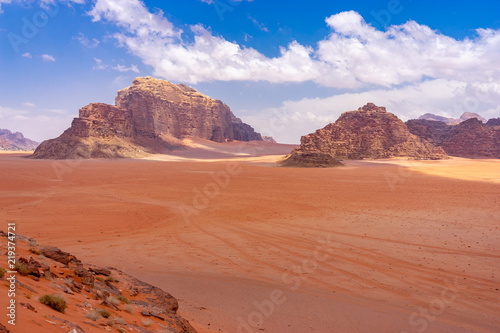 Landscape in Wadi Ruma desert, Jordan