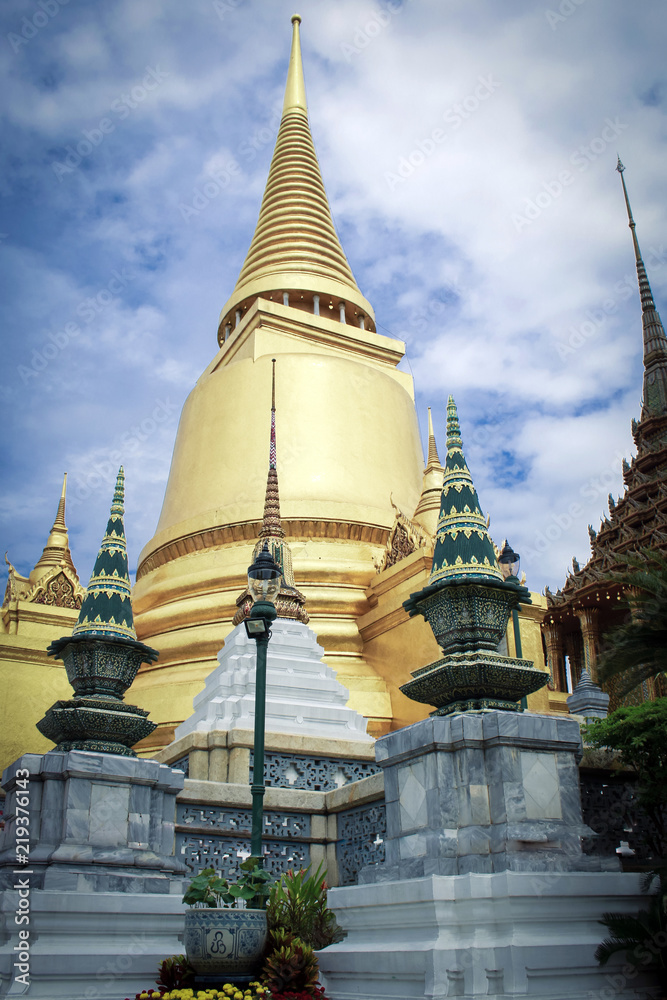 Naklejka premium Wat Phra Kaew Amazing Thailand.