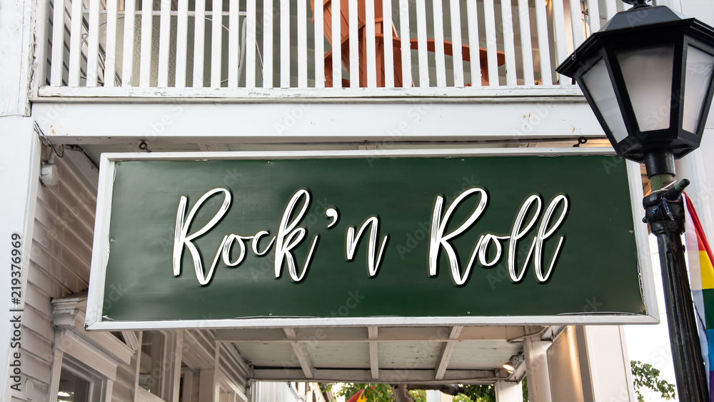 Obraz premium Schild 338 - Rockn Roll