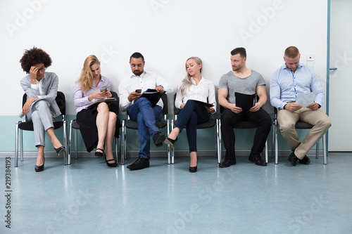 Candidates Waiting For An Interview