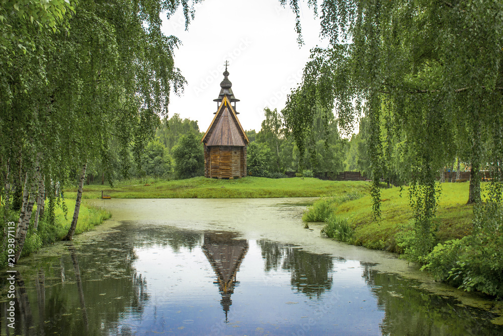 architecture christian church temple chapel pond