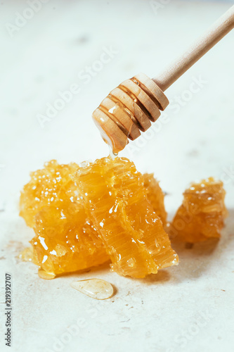 sweet honey on the table