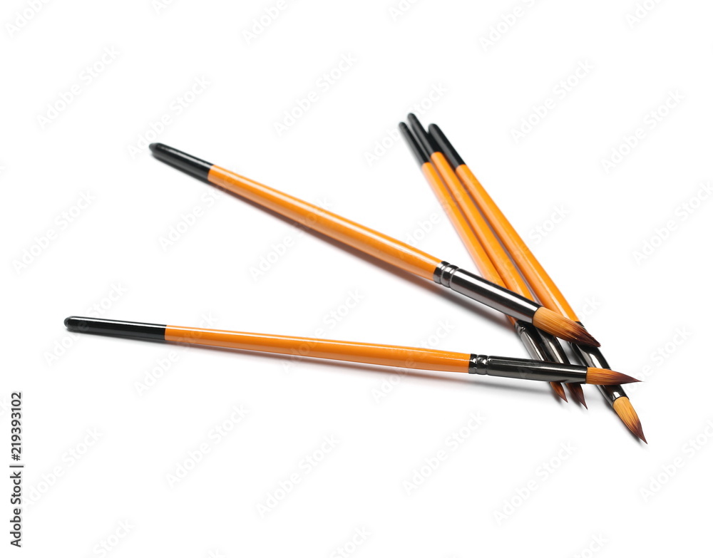 Paintbrushes isolated on white background Paintbrushes isolated on white background
