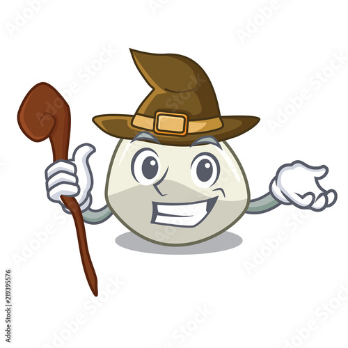Witch traditional italian food mozzarella cheese mascot