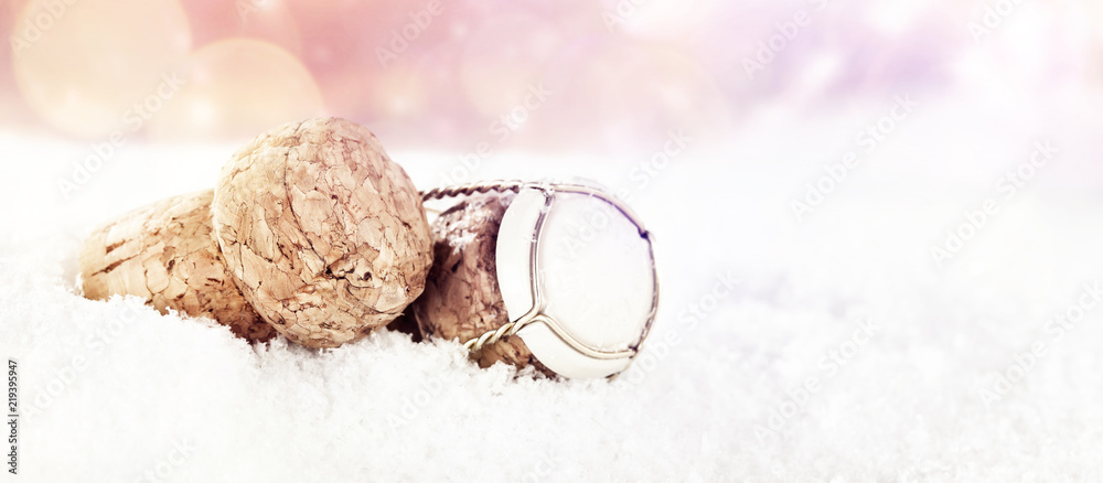 Fototapeta premium Champagne and new year time 