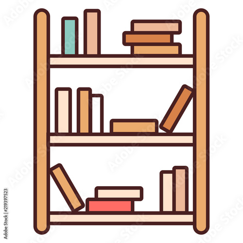 Bookshelf LineColor illustration