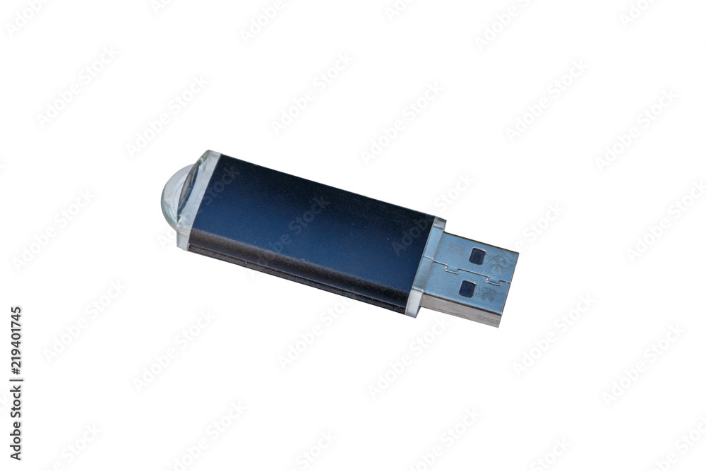 USB memory stick or flash drive isolated on white background USB memory stick or flash drive isolated on white background