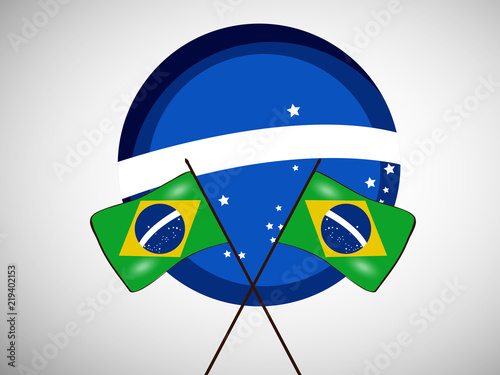 Illustration of brazil Independence Day background