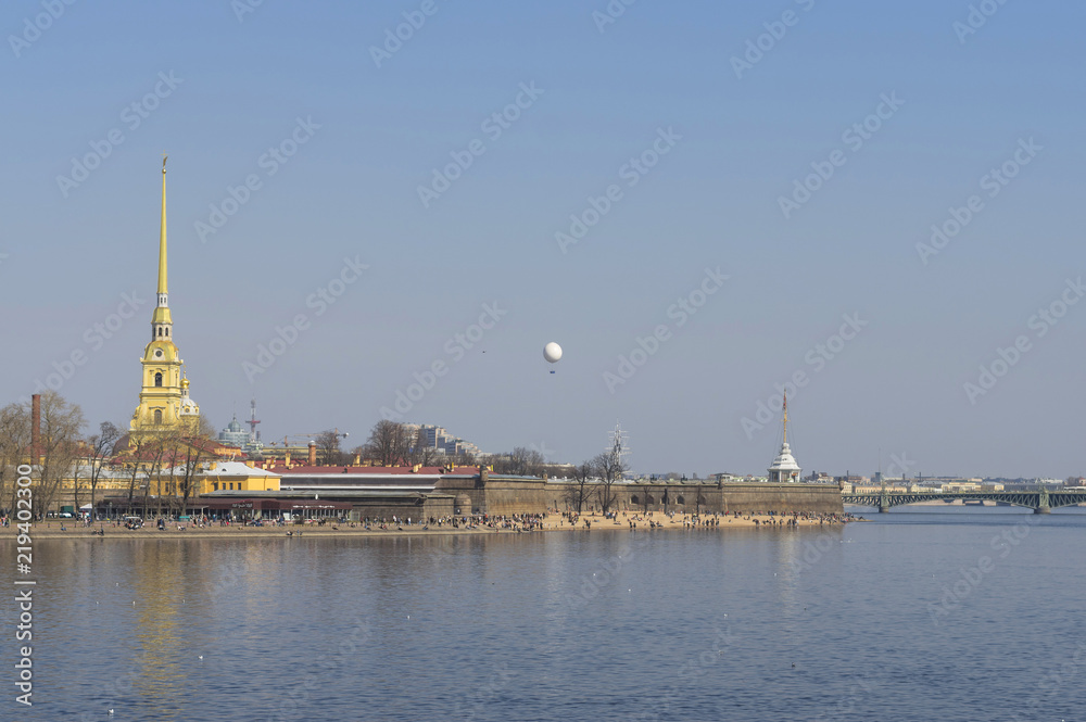 Obraz premium Beautiful view of the city of St. Petersburg, Peter-Pavel's Fortress