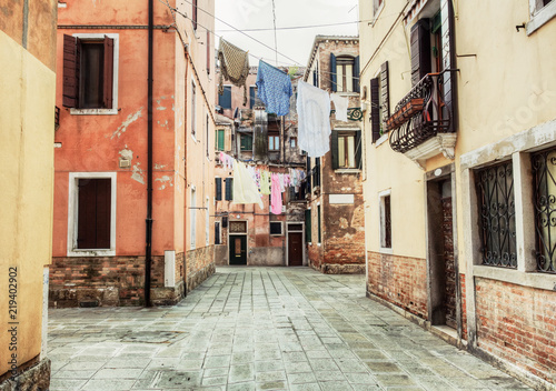 Street view from Venice  Italy