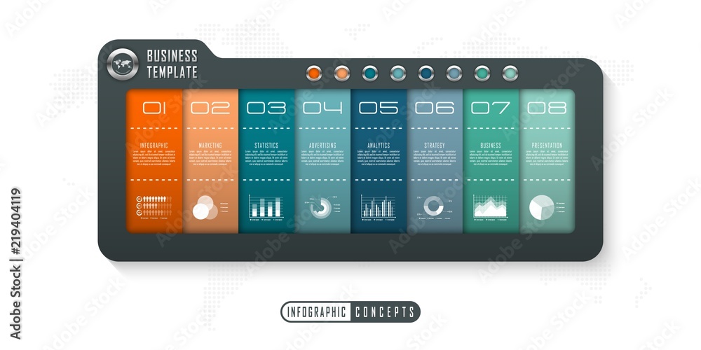 Infographic timeline template can be used for chart, diagram, web design, presentation, advertising, history. Vector infographic illustration