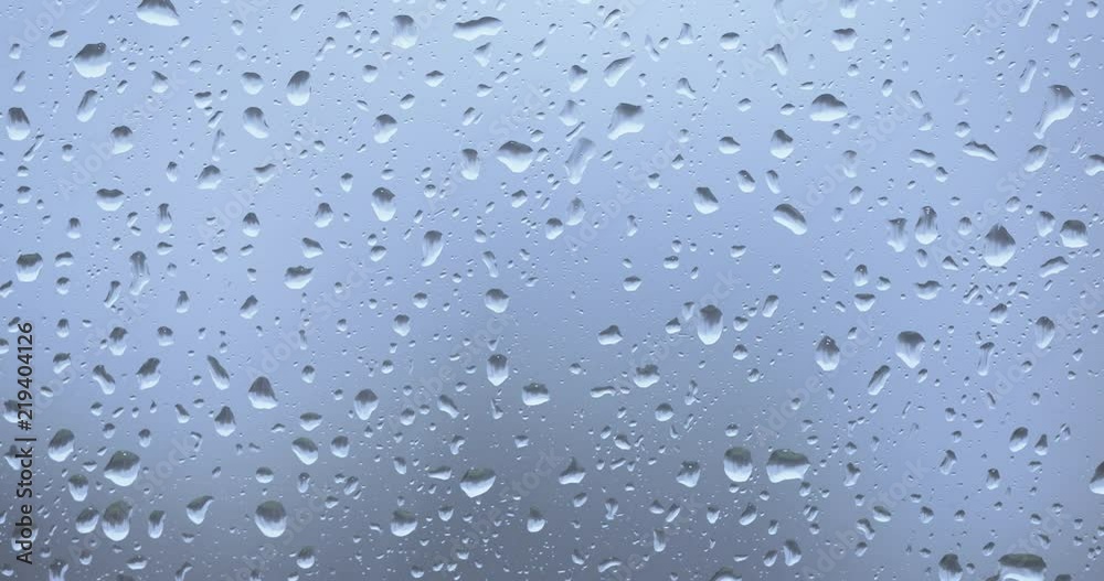 Rain drops on the glass Rain drops on the glass