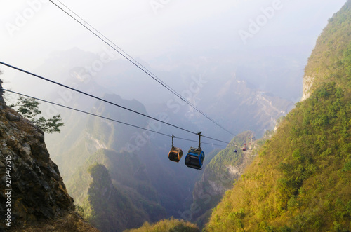 The longest cable car in the world, Tianmen Shan, Zhangjiajie China.