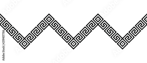 Seamless classic vector Ancient Greek ornament isolated on a white background for graphic design.