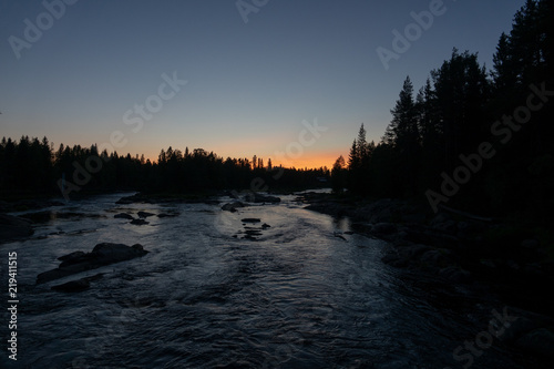 River and rapids of Koitelinkoski in Oulu, Finland. Summer scenery. © Jarmo V