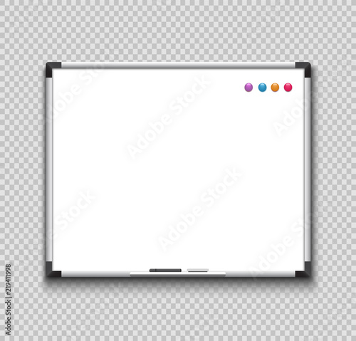 Empty whiteboard
