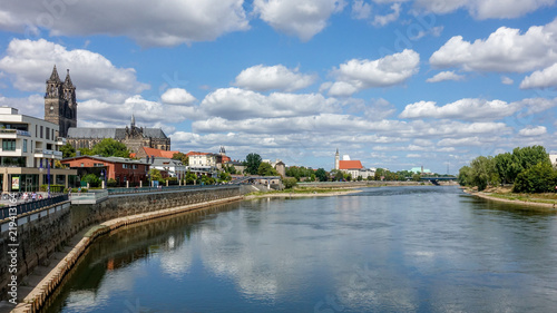 Magdeburg in Sachsen Anhalt an der Elbe