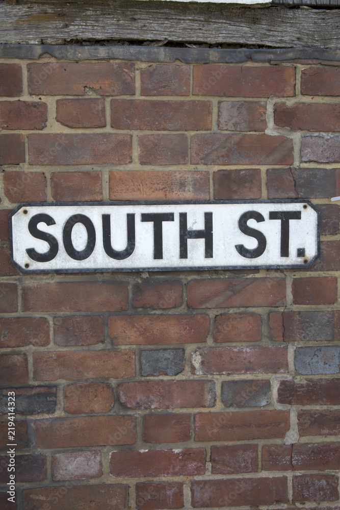South Street Road Sign