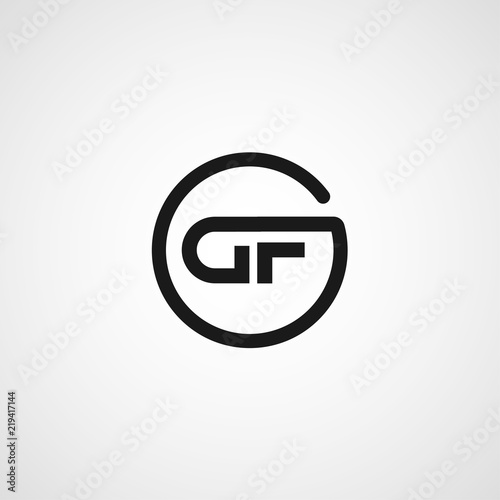 Initial Letter DF Logo Template Design © Scooby