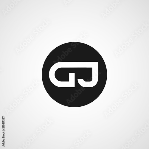 Initial Letter DJ Logo Template Design