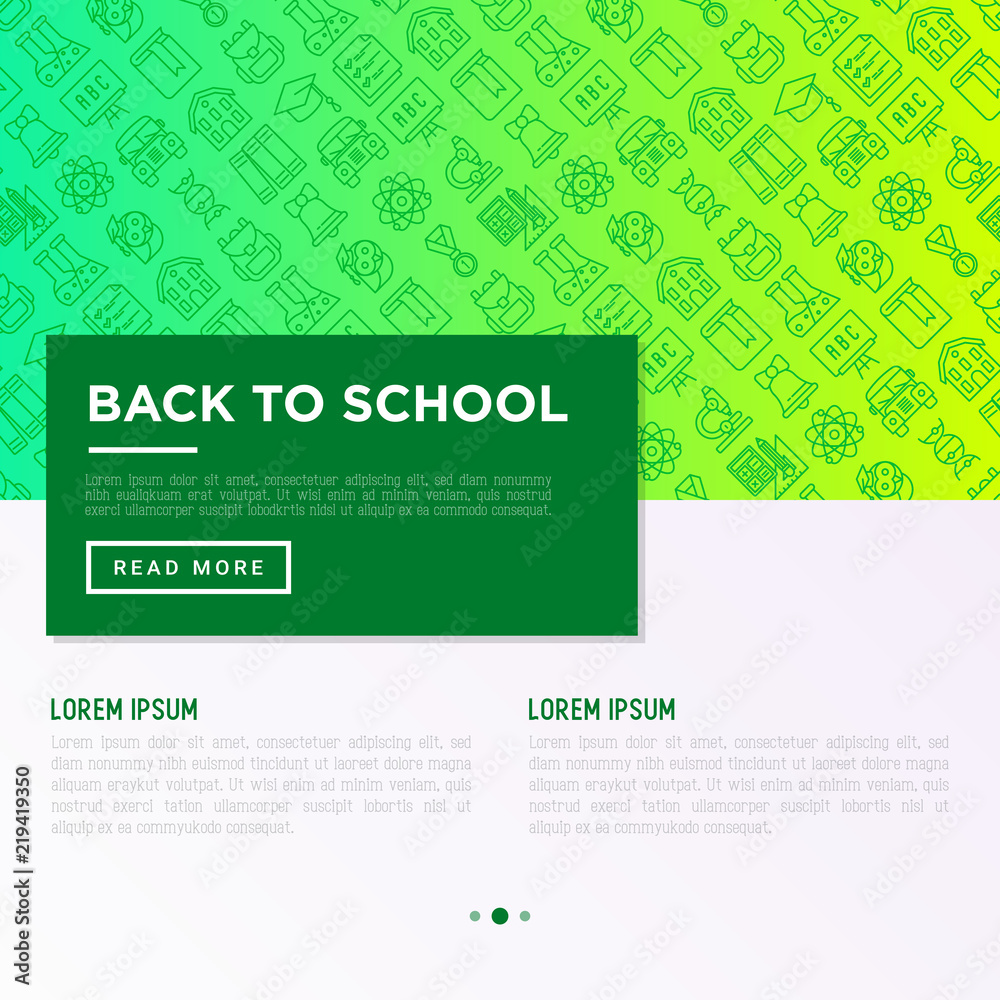 Back to school concept with thin line icons: backpack, bell, book, microscope, knowledge, owl, graduation cap, bus, chemistry, mathematics, biology, exam. Modern vector illustration. Back to school concept with thin line icons: backpack, bell, book, microscope, knowledge, owl, graduation cap, bus, chemistry, mathematics, biology, exam. Modern vector illustration.