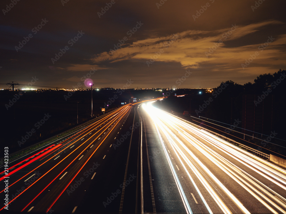 Obraz premium Road Light Paint