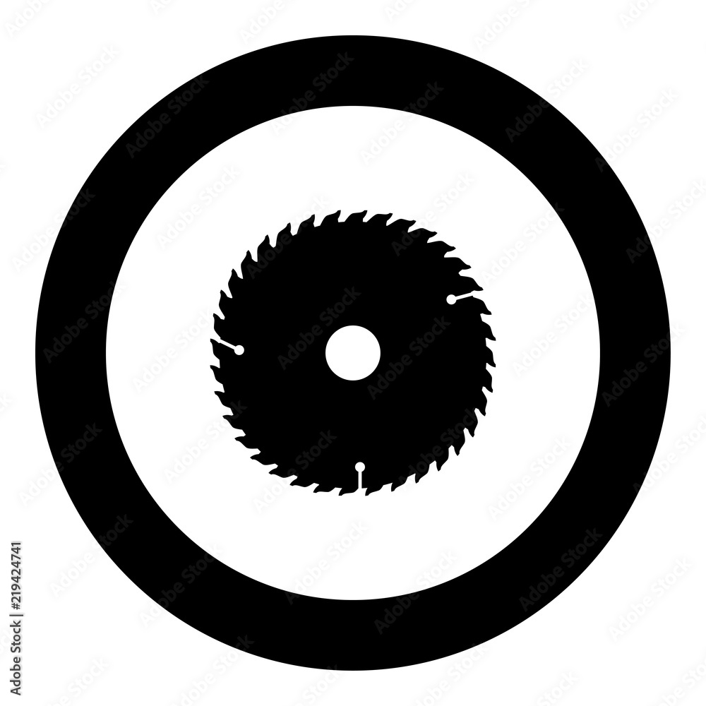 Circular disk icon black color in round circle Circular disk icon black color in round circle