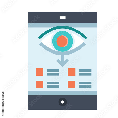 Recently view flat illustration