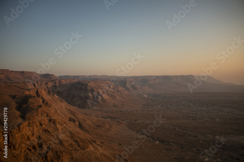 sunrise in masada