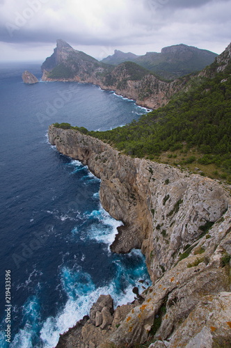 View of Cap Formentor from Mirador Es Colomer on Mallorca 
