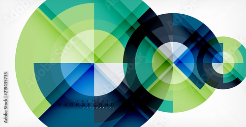 Vector circle abstract background