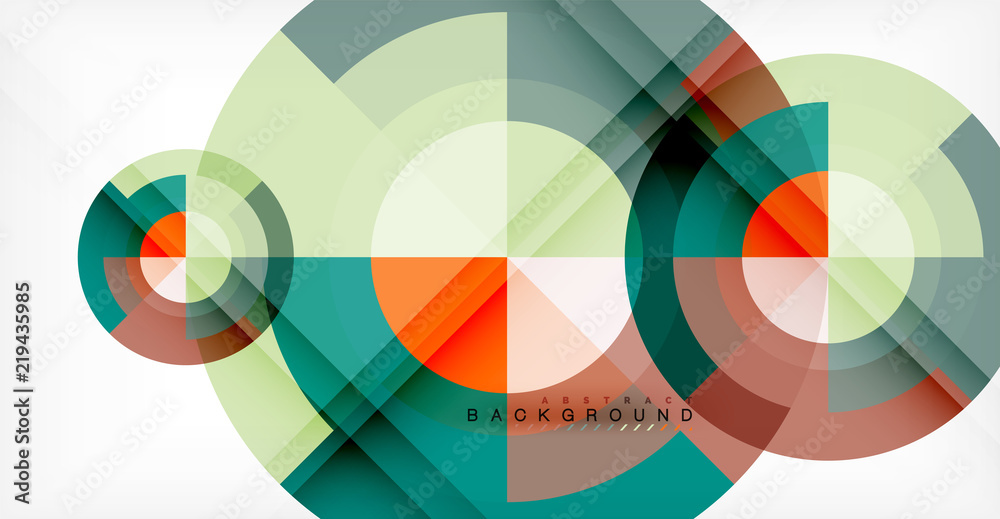 Vector circle abstract background