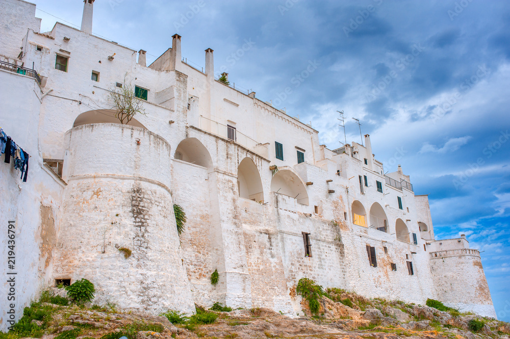 Panorama of the majestic medieval town of Ostuni, Italy. Europe