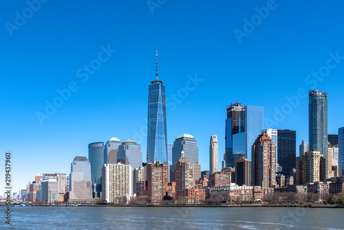 Blick auf New York City mit dem One World Trade Center 