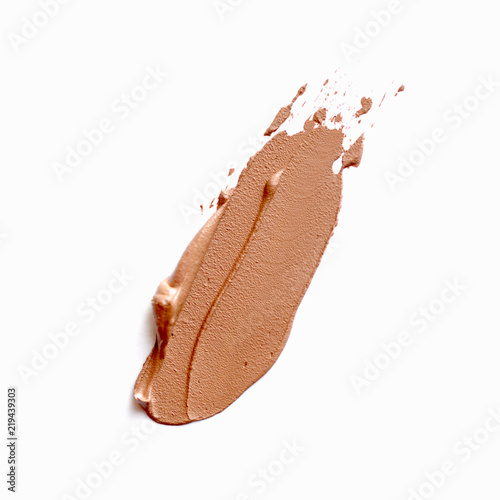 Brown Paint smudge isolated on white background