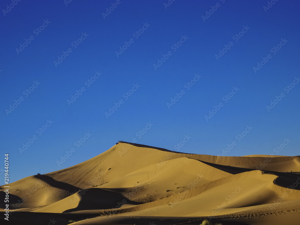 Picture perfect Sand dunes in Sahara Desert Morocco